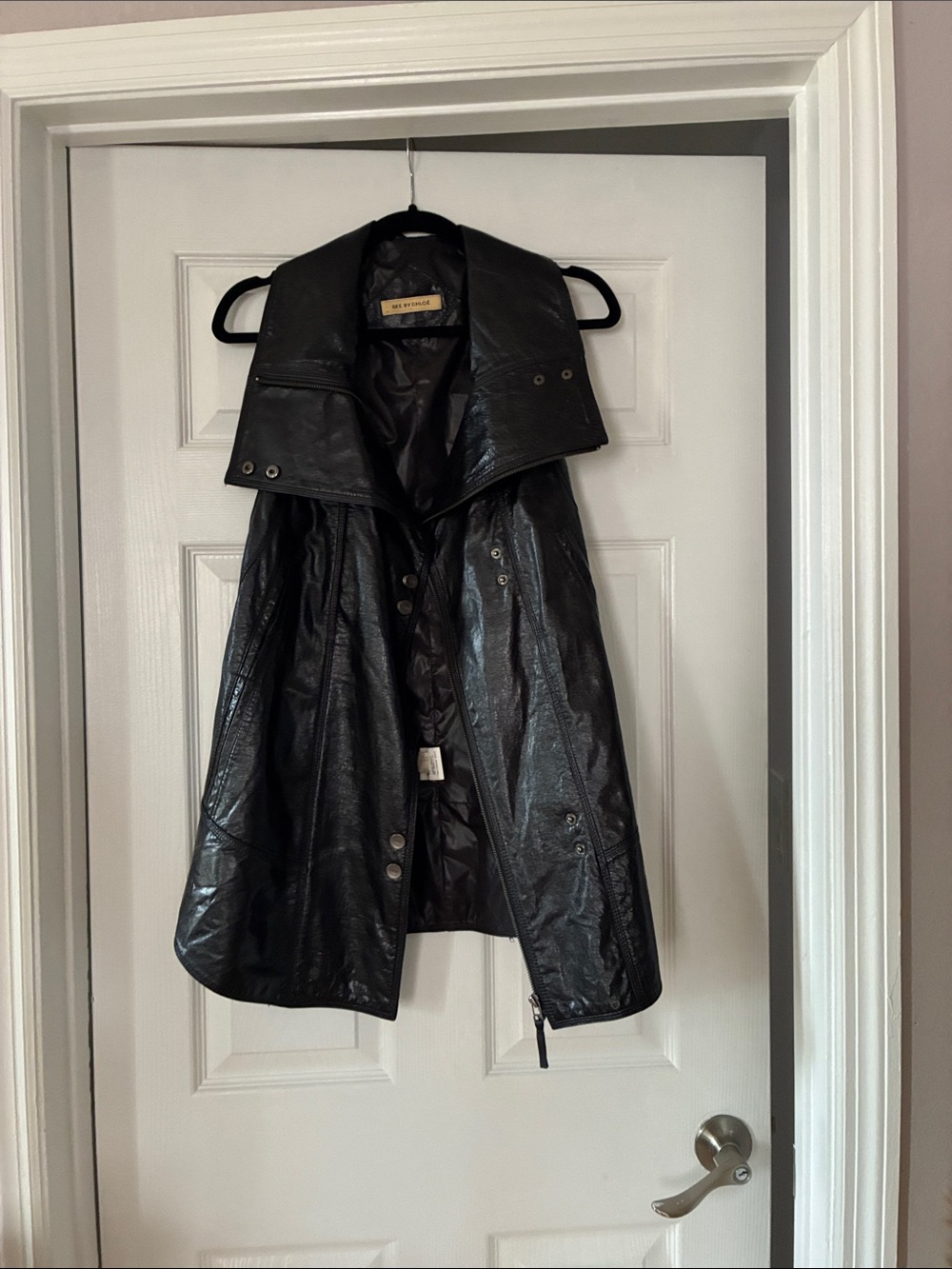 Long Leather Vest